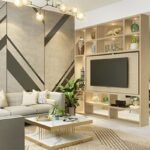 Living Room Unique Partition Design