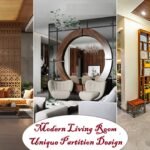 Modern Living Room Unique Partition Design
