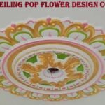 Painting Ceiling POP Flower Design Colour