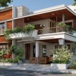 two storey small modern house